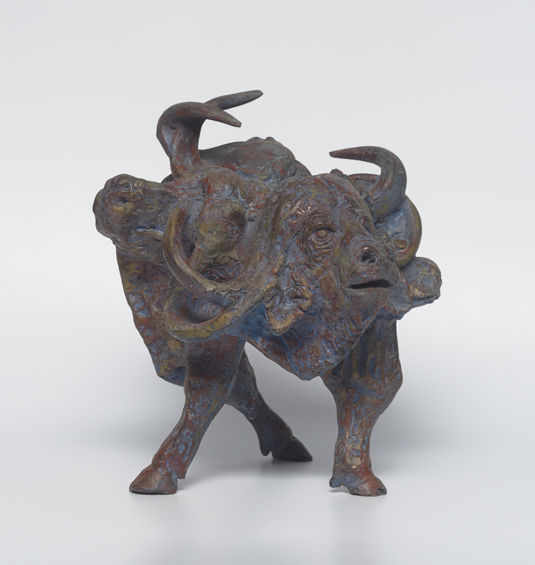 Bittereinders — Entangled buffalo heads and legs, a tangle of conflict and endurance