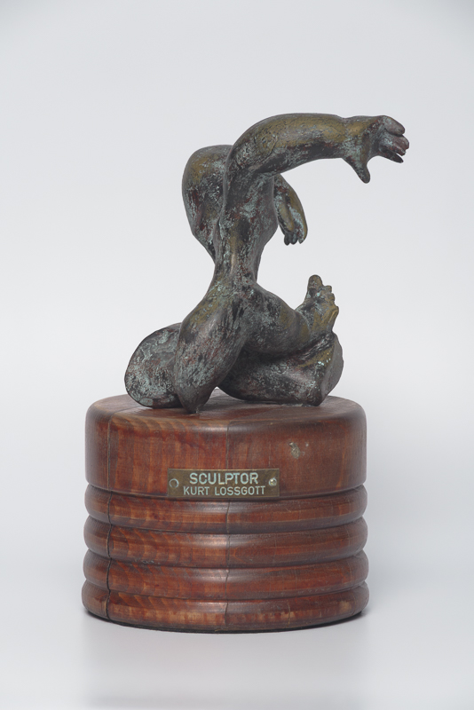 Evolution I — Early mixed-media figure of growth