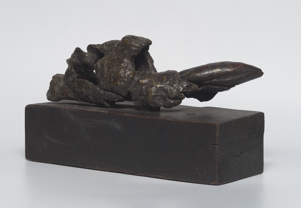 Fallen Torso — Fragmented bronze torso twisted in absence